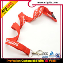 Silk screen printed heavy duty lanyard